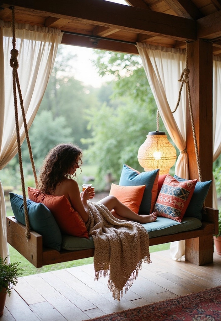 2. Add a Swing. Not the Small Kind. The Big, Lazy, Feels-Like-A-Hug Kind.
Living Room and Dinning Ideas