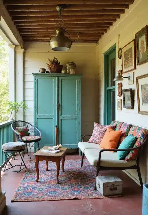 4. Use Mismatched Furniture Like You’re Curating Chaos.
Living Room and Dinning Ideas