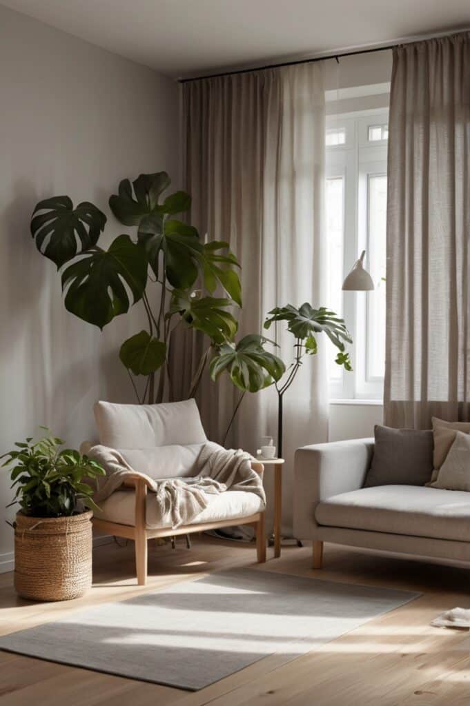 Curtains As Soft Dividers
Chic TV Ideas for Small Living Room Spaces