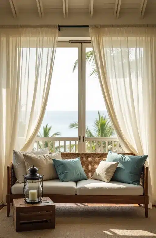 Add Curtains That Move Like They’ve Got Secrets.
Living Room and Dinning Ideas