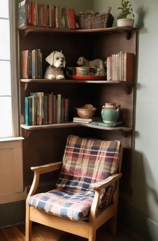 Add an Old Bookshelf That’s Seen Some Stuff.
Living Room and Dinning Ideas