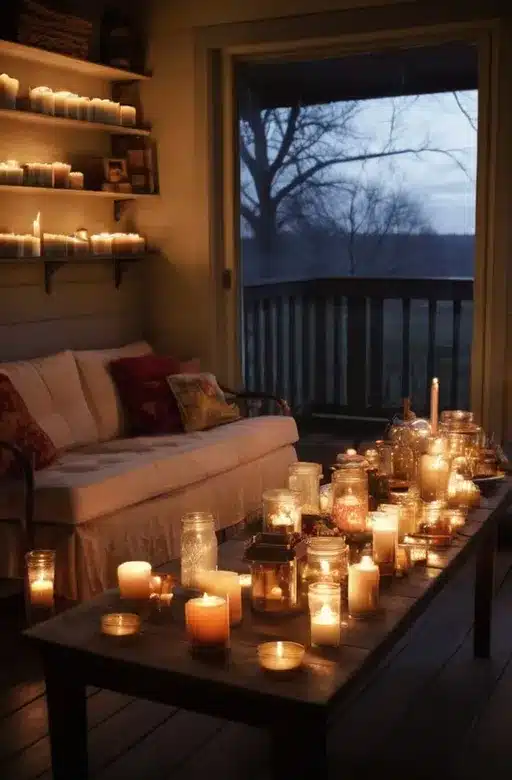 Candles. So Many Candles.
Living Room and Dinning Ideas
