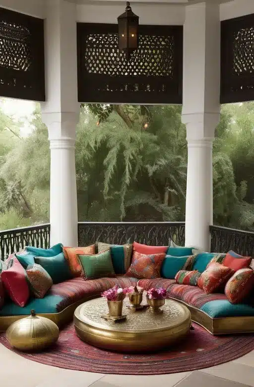 Lay Down Floor Cushions Like You’re Hosting a Storytelling Circle.
Living Room and Dinning Ideas