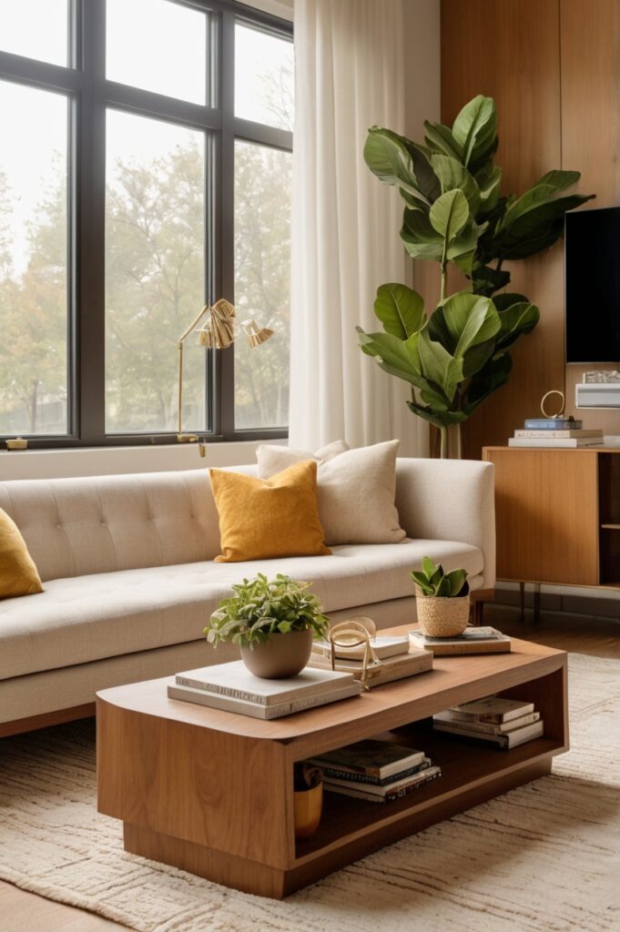 Use a Low Profile Console (or None At All)
Chic TV Ideas for Small Living Room Spaces