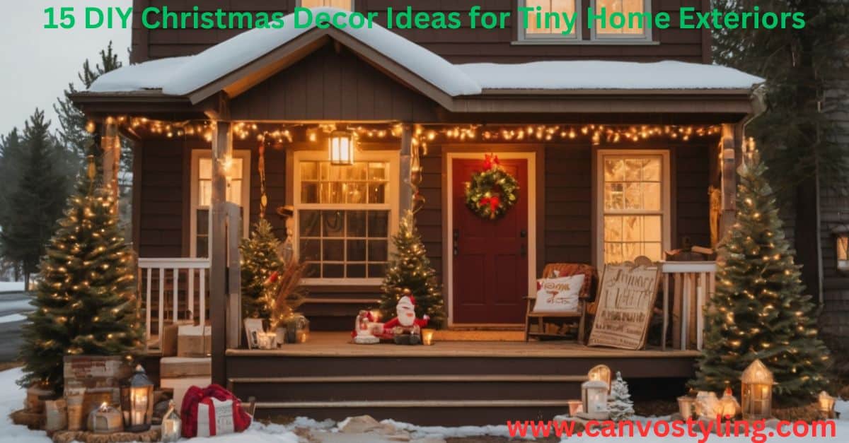 Read more about the article 15 DIY Christmas Decor Ideas for Tiny Home Exteriors