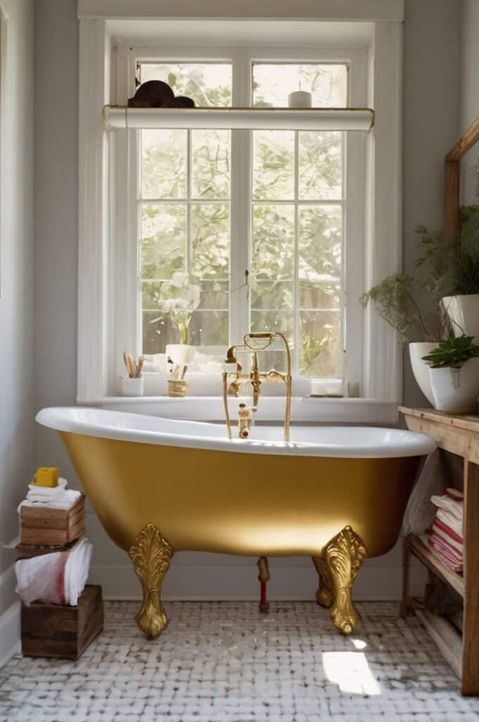 A Tiny Clawfoot Tub Because You Deserve Luxury Even in 40 Sq Ft