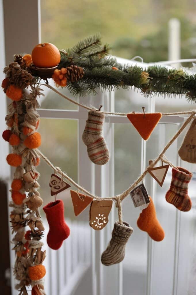 DIY Garland Made of... Random Crap