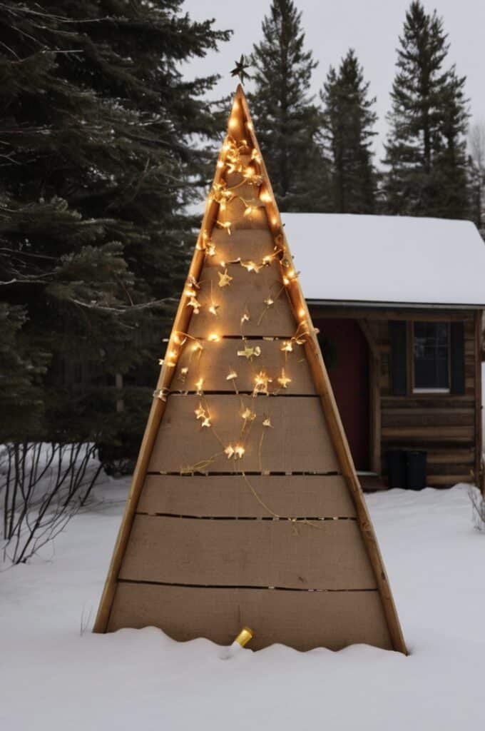 Pallet Christmas Tree (That Looks Cooler Than It Sounds)