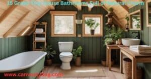 Read more about the article 15 Gorgeous Green Tiny House Bathroom Full of Natural Charm