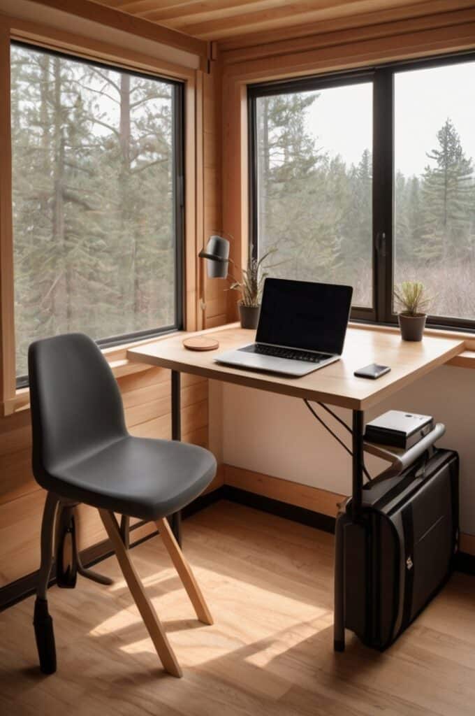 Laptop Stand + Folding Chair Combo