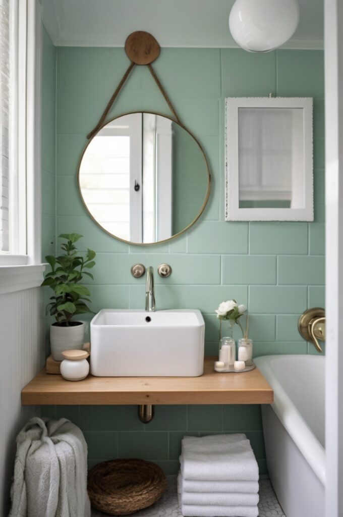 Minty Accents That Look Like Toothpaste in a Good Way